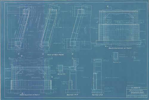 20423.BL-Dover, NJ [1.54 miles east]--Overhead Highway Bridge--Dickerson Road [1927]