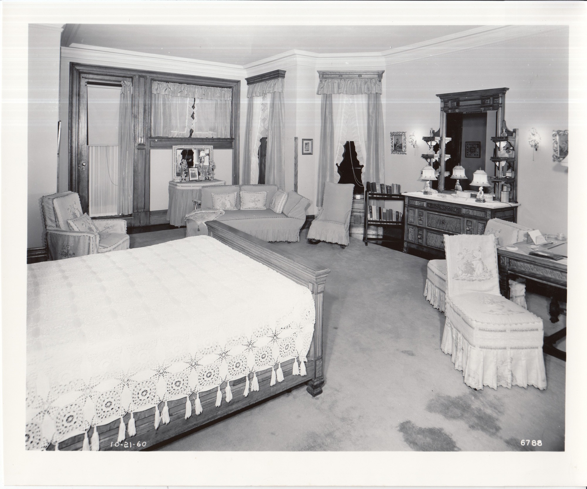 Glenmont, interior, second floor, Madeleine Edison's Bedroom, facing west.