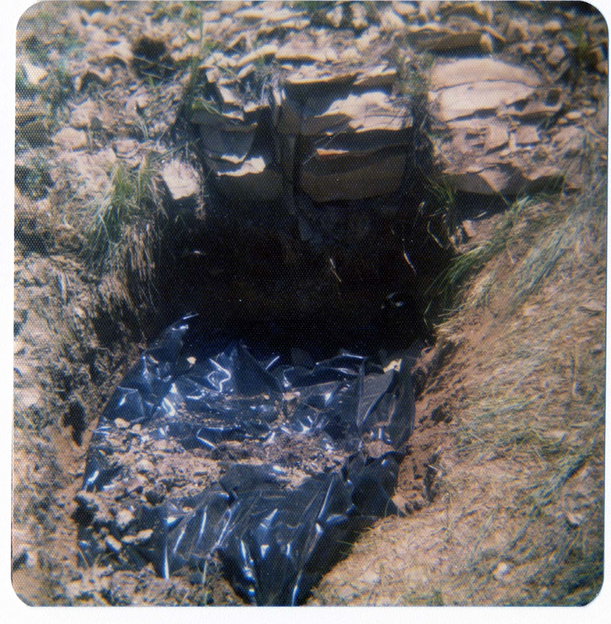 The sealing off of Sawmill Spring.