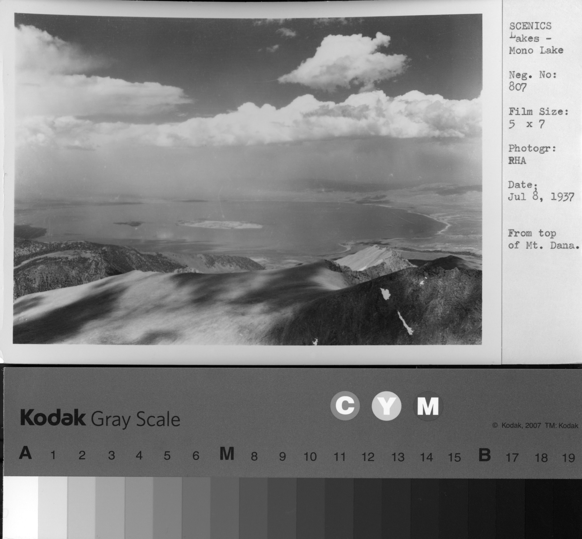 From top of Mt. Dana