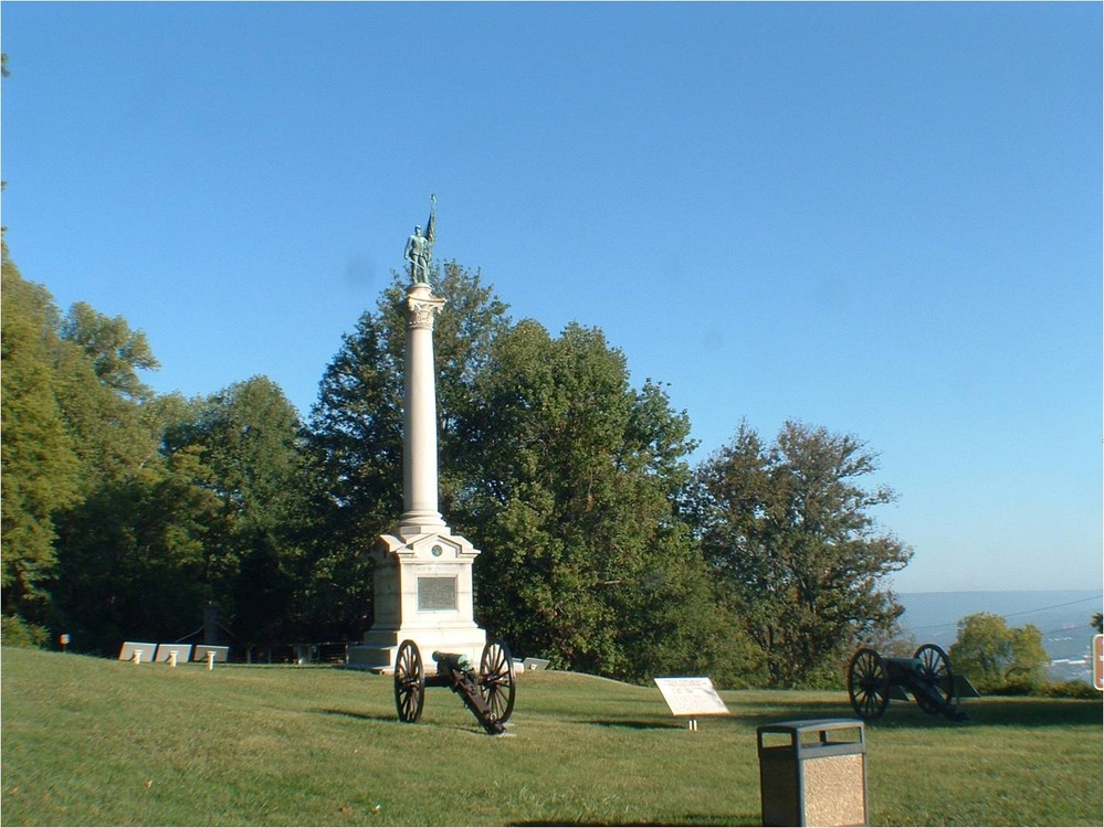 New York Twelvth Corps Monument located on Cravens Terrace on Lookout Mountain.