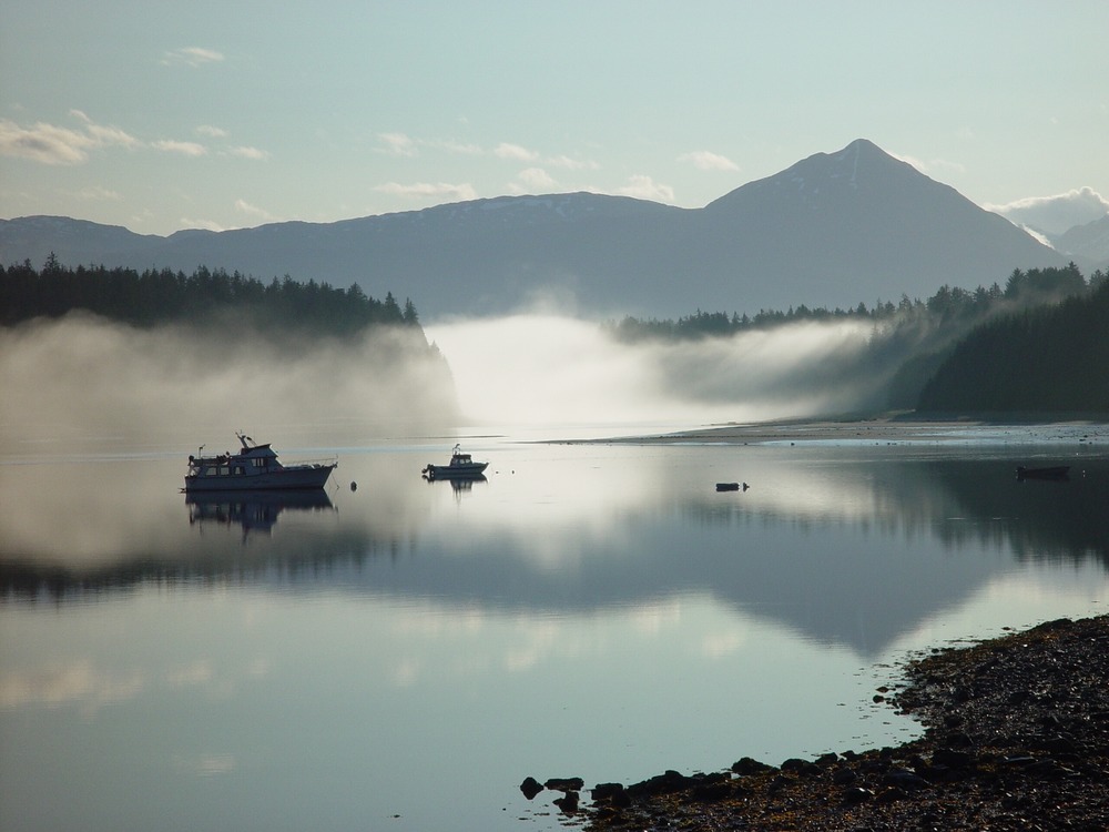 Boats at anchor