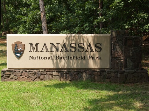 Entrance Sign to Manassas National Battlefield