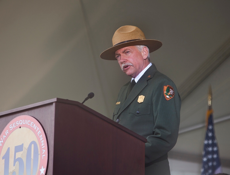 Director Jon Jarvis speaking at opening ceremony