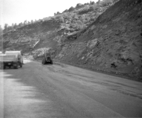 BW photos of rock slides in Kolob Canyons - 110mm.