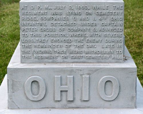 4th Ohio (Cos. G & I) Infantry Monument