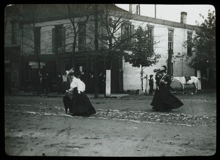 Ladies in downtown Hodgenville