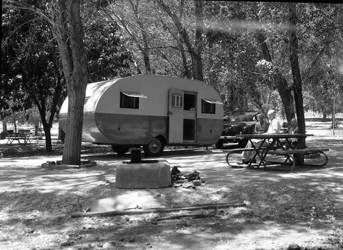 Visitor use of South Campground marked increase in use of trailer houses noted during past few years.