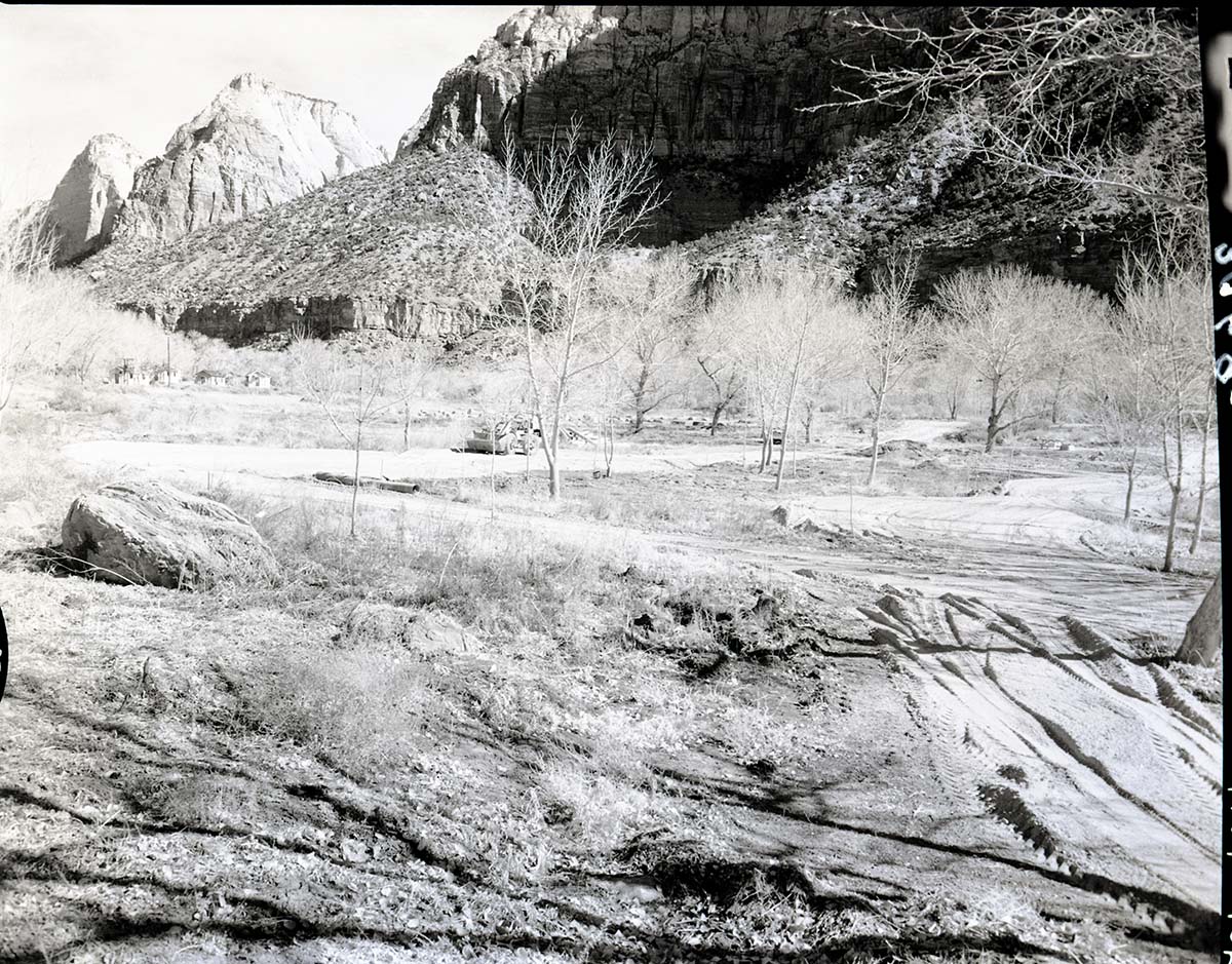 Construction progress at South Campground extension.