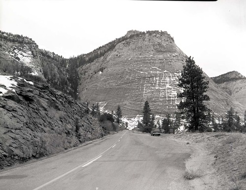 Location of parking area and wayside: Checkerboard Mesa.