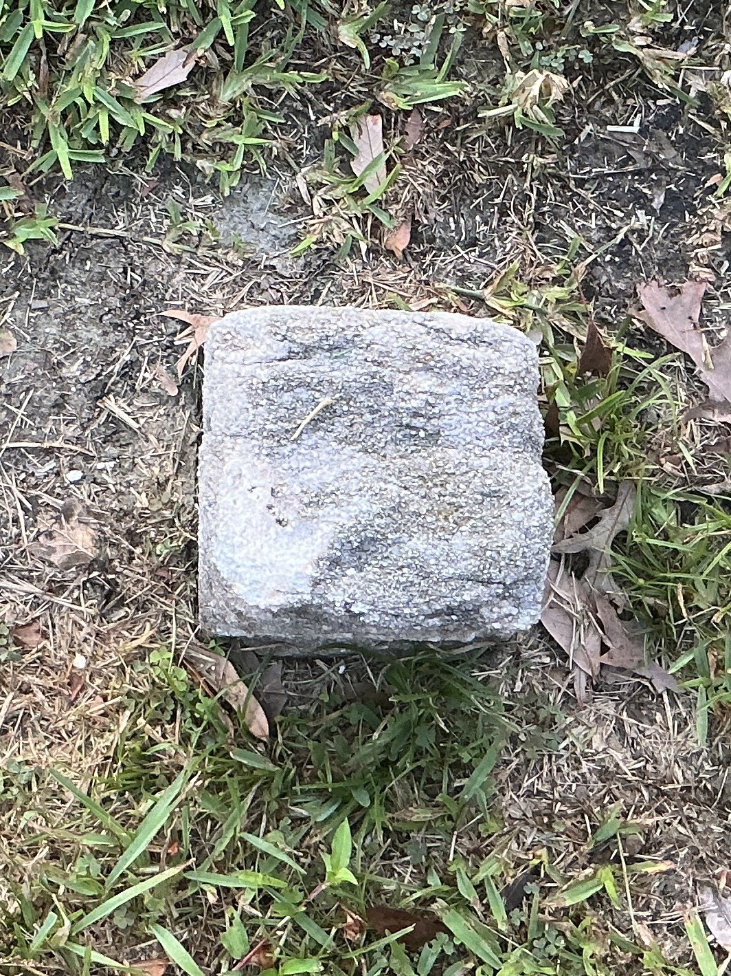 Top of flat marble marker