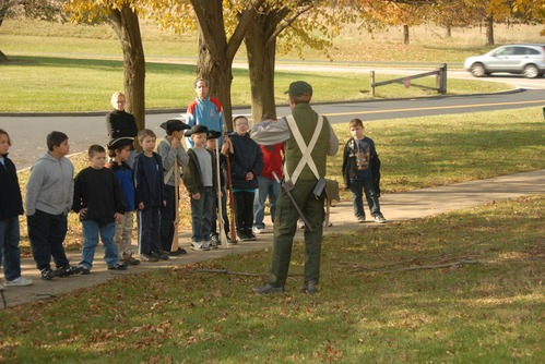 Ranger Pete talks to the recruits