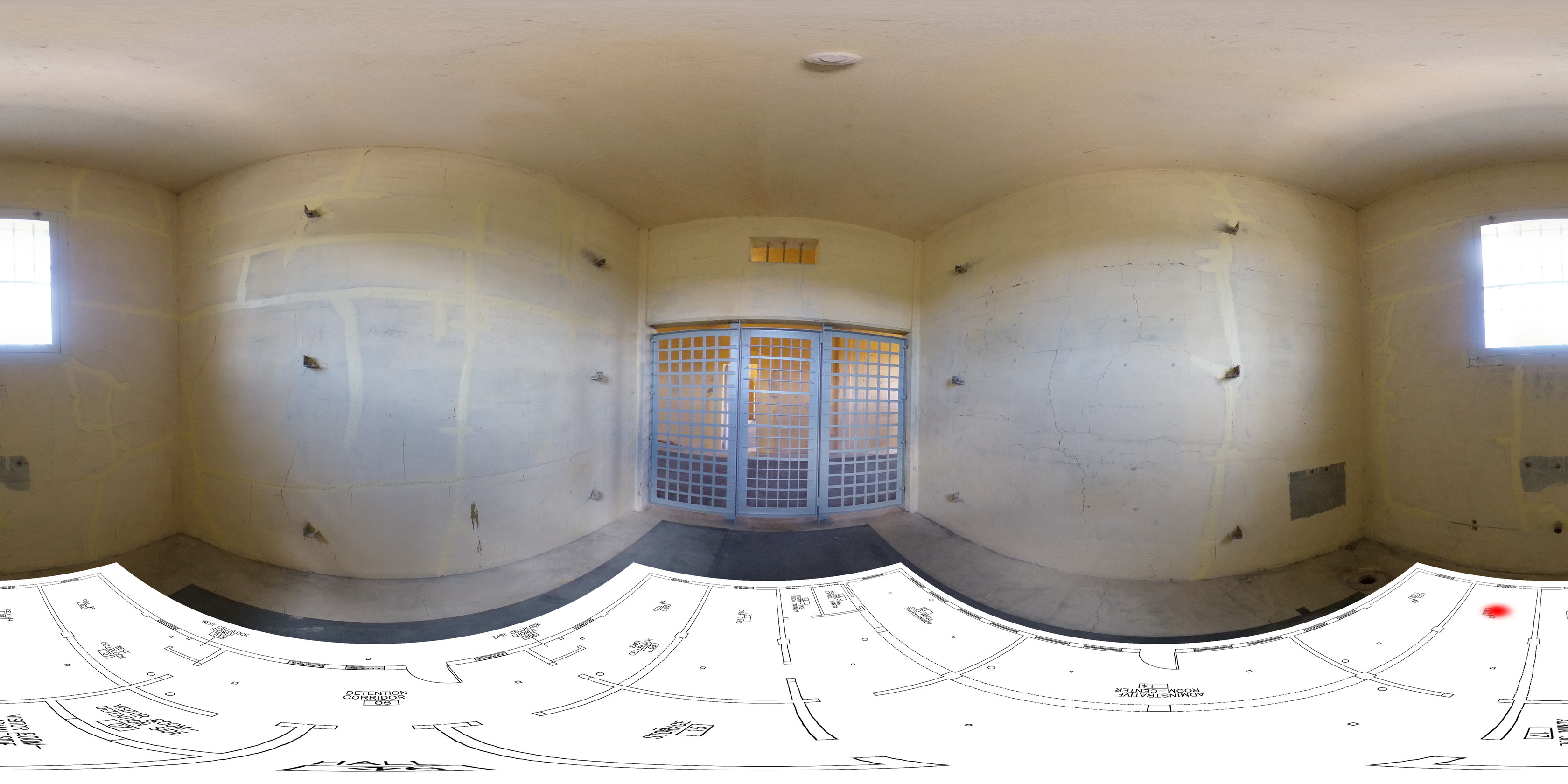 360 image taken at the Jail of Cell #3
