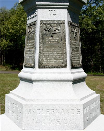Illinois Cavalry Monument at Shiloh National Military Park in May 2004