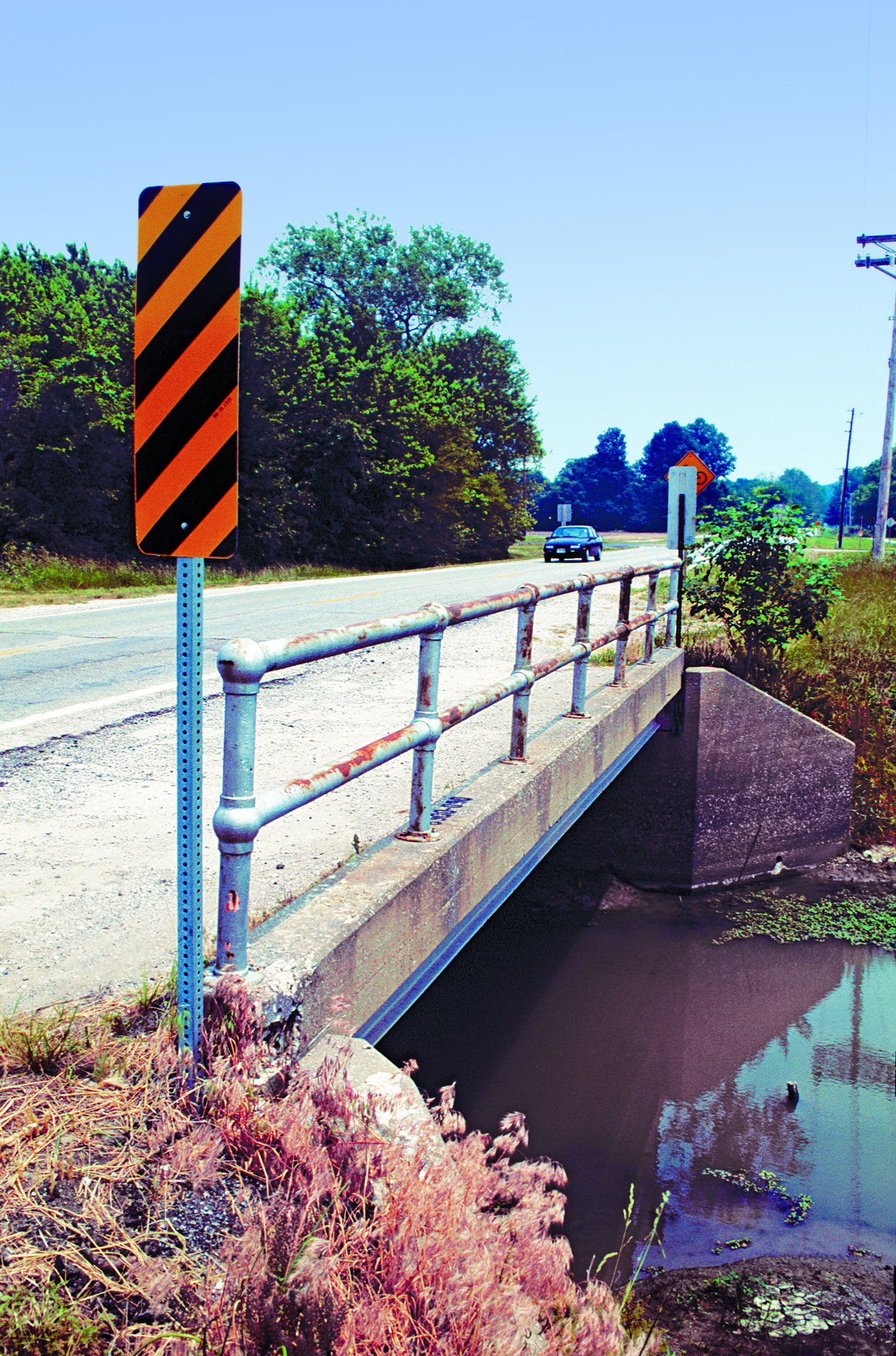 Lost bridge on Cahokia Creek on Chain of Rocks Road W. of Edwardsville.