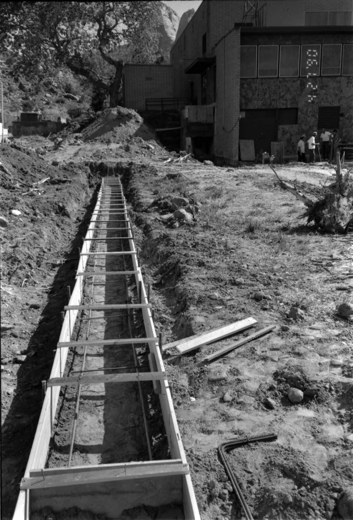 Construction of headquarters addition.