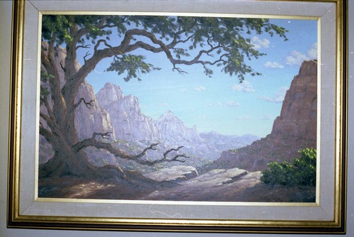 Color Photos of a temporary art exhibit.