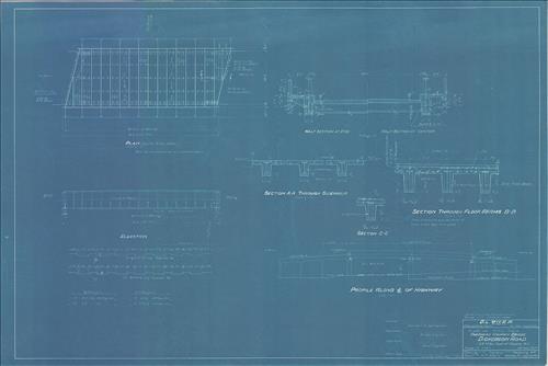 20423.BL-Dover, NJ [1.54 miles east]--Overhead Highway Bridge--Dickerson Road [1927]