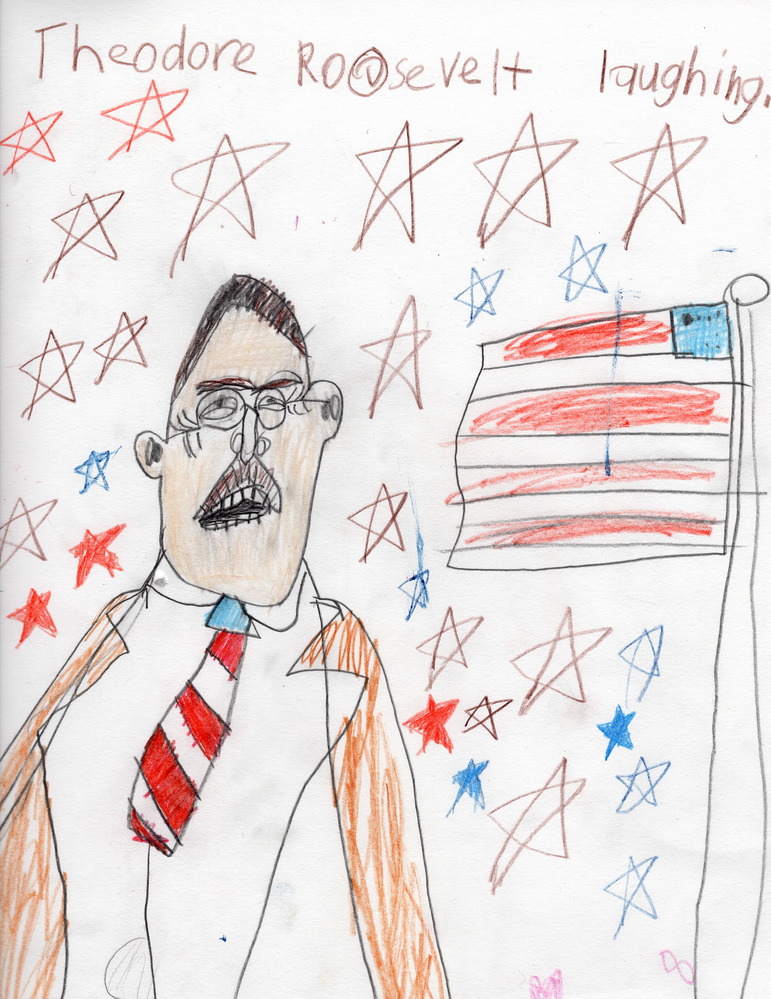 'Theodore Roosevelt Laughing'