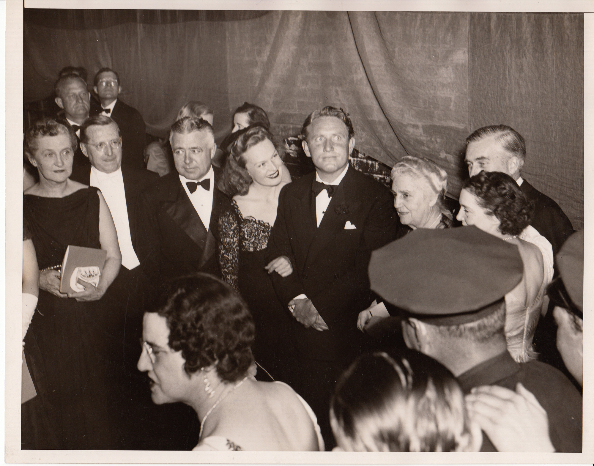 Rita Johnson, Spencer Tracy, Mina Edison, and Charles Edison at Edison Pageant of Progress.