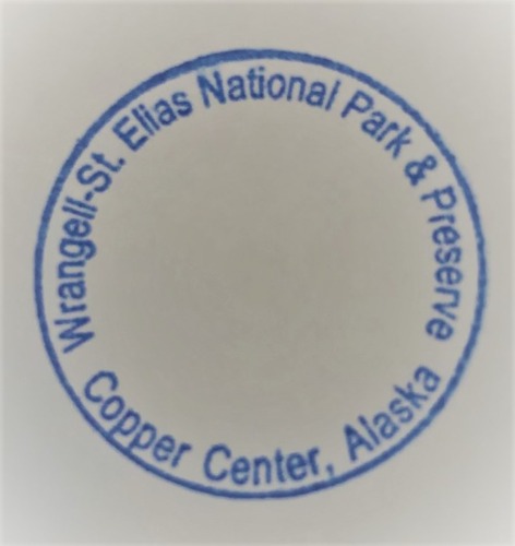 Copper Center, Alaska Headquarters Visitor Center NPS Passport Cancellation stamp