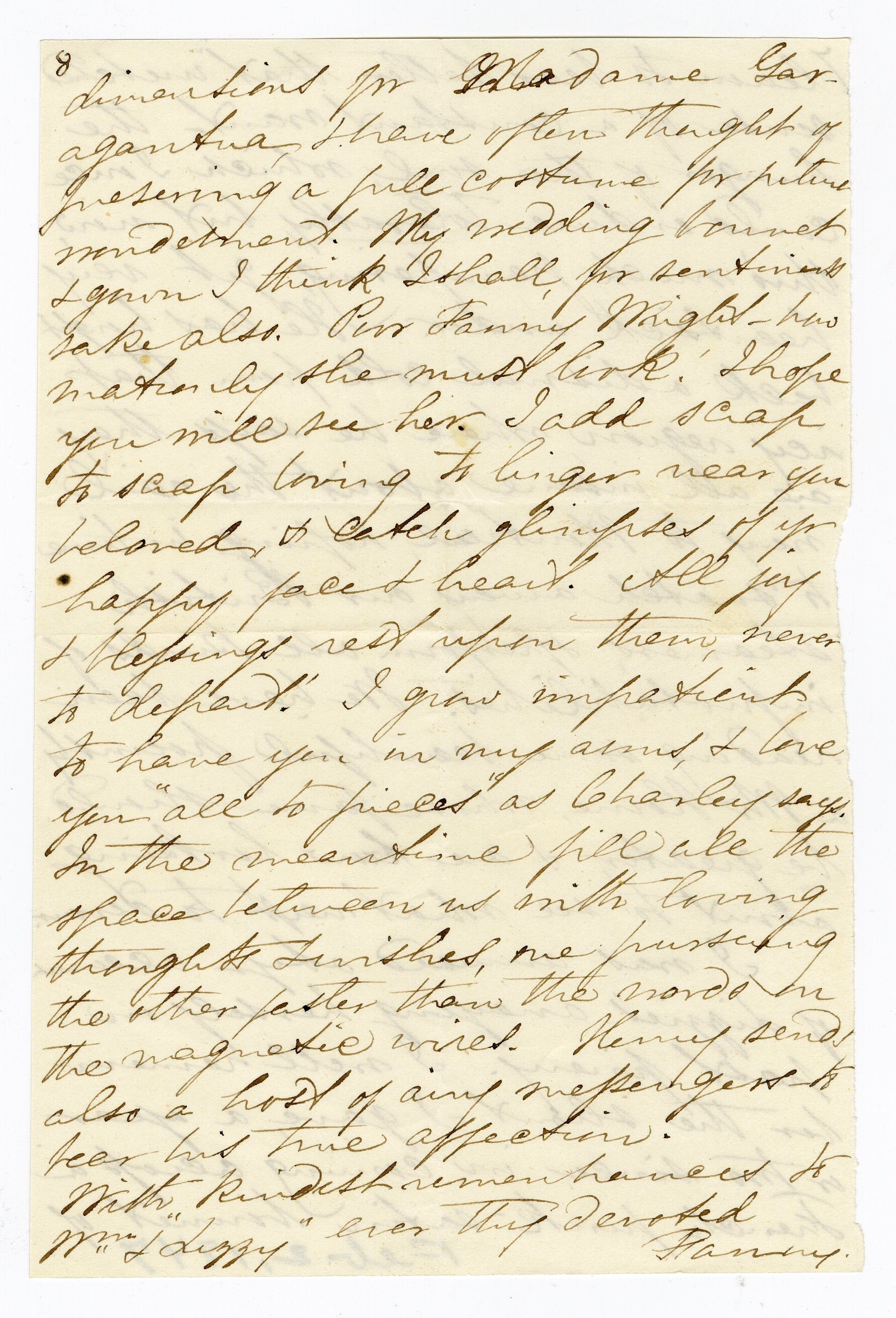 Manuscript letter