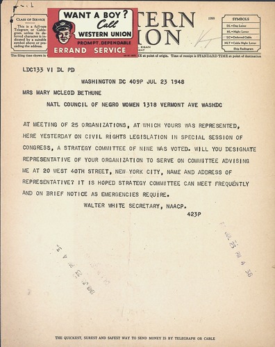 National Council of Negro Women, 1948