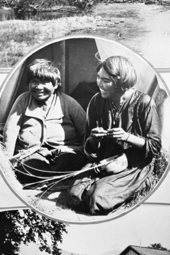 Copy Neg: April 2001, L. Radanovich. Dr. Bob's wife - a Choinumne. Copied from the Frank Latta photo collection in the Yosemite Museum (Box 4 - Dr. Bob's Wife file).