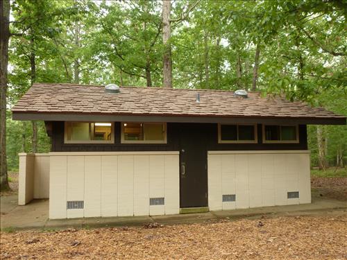 Rehab Oak Ridge C-loop Comfort Station in Prince William Forest Park in June 2015