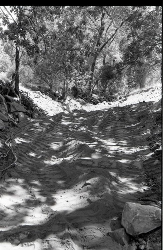 BW Photos of the damage from the Oak Creek flash flood of 1989.