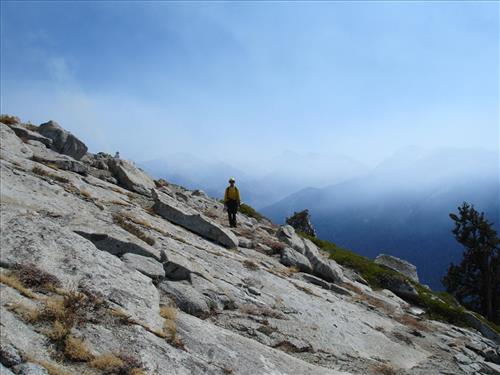 Drip torch ignition on Highbridge Prescribed Burn, Sequoia and Kings Canyon National Parks, October 2005