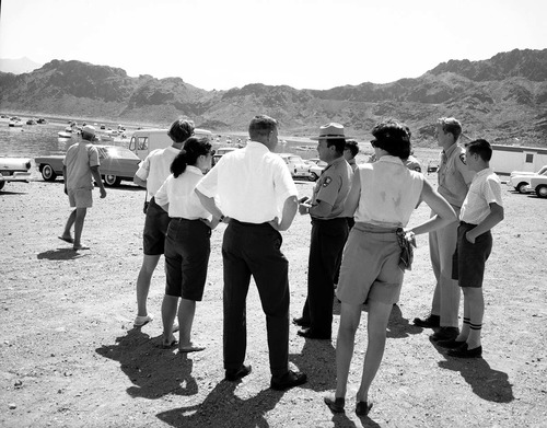 Student Conservation Association (SCA) students on field trip to Lake Meade National Recreation Area.