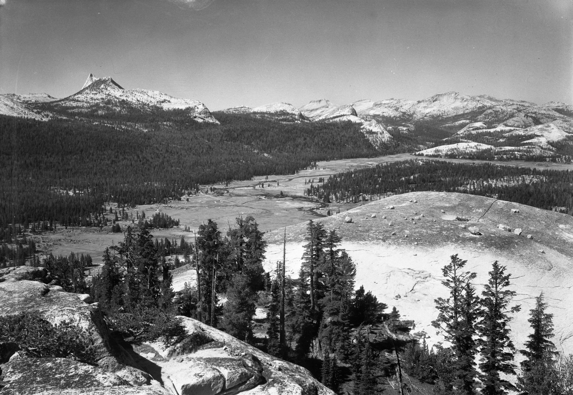 Tuolumne Meadows from Lembert Dome. Copy Neg: Mike Floyd, 1993