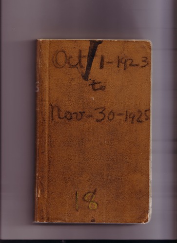 Thomas Edison's New York City Recording Studio Cash Book 18 (of 21), Image 01 (of 150).