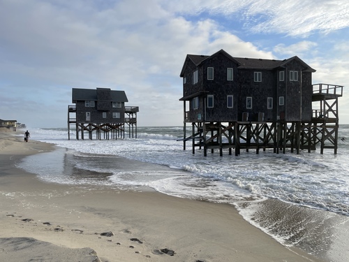 Rodanthe beach conditions, August 8, 2025.