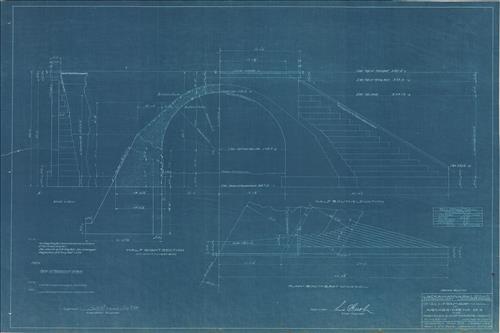 20067.BL-Southwest of Hainesburg, NJ--Arch bridge no. 25.15 over highway [1908]