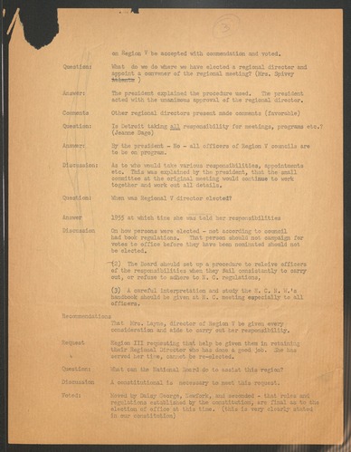 NCNW meeting minutes, 1957
