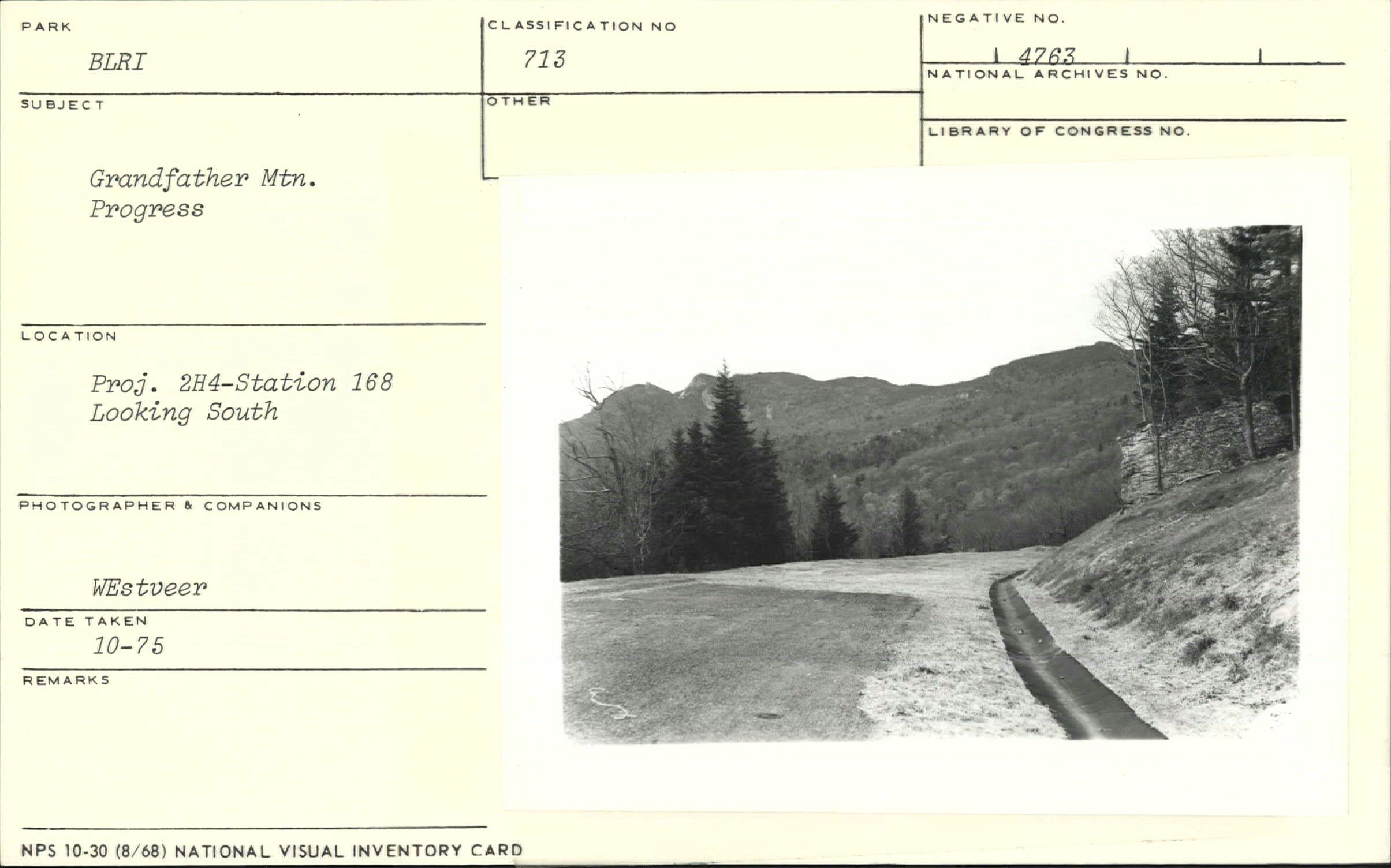 Construction progress near Station 168 looking south