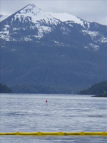 Oil Boom deployment after sinking of F/V Igloo
