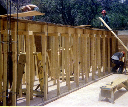 The construction of the Wiley Spring water vault.