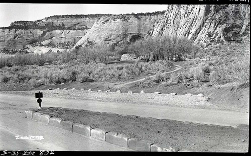 Mission 66 Visitor Center and Museum construction project at end of March 1960.