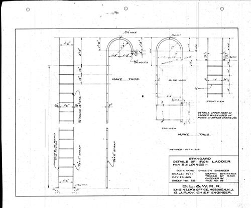 00019.BM--Standard iron parts--Hoboken Terminal