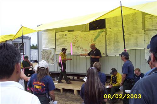 Robert Fire Camp, Glacier NP, 2003