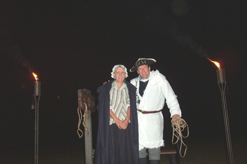 Reenactors portraying the Jailer and his wife