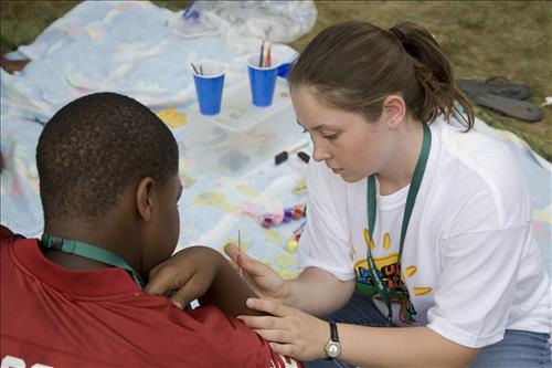 Get Up, Get Out & Go! face painting