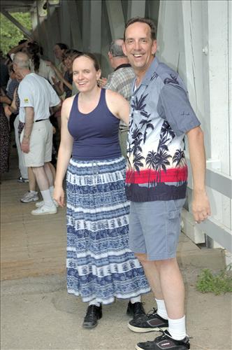 Everett Road Covered Bridge contra dancers 1