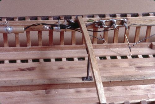 Workshop, tools, and the hull construction of the model of Kathleen (built 1901; spritsail barge), 1968 March-1973 March