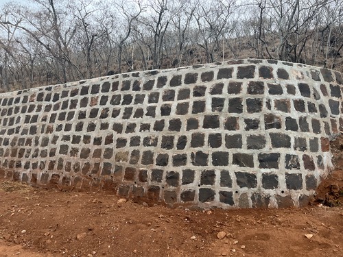 A rock wall