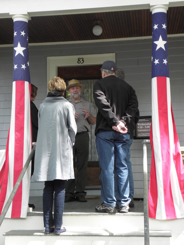 Ranger welcomes visitors