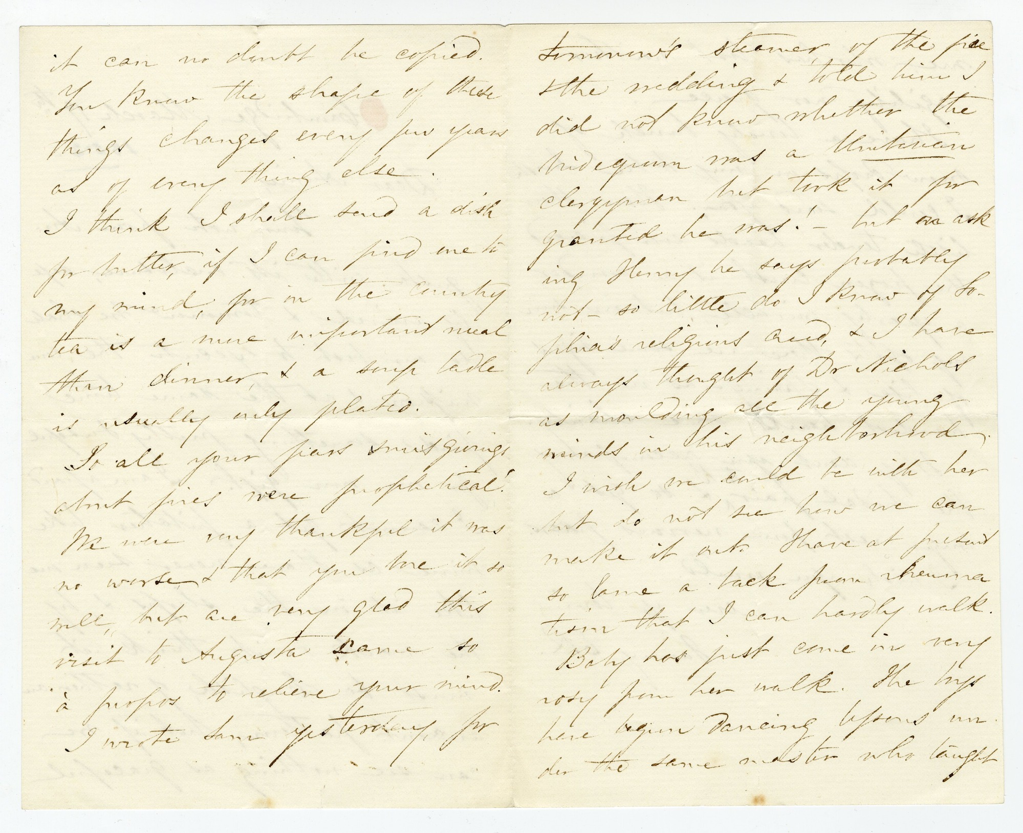 Manuscript letter
